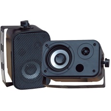 Pyle Audio Home PDWR40B Lautsprecher, wasserdicht, 13,3 cm, Schwarz 300 Watt Spitzenleistung 3.5" Schwarz (PDWR30B)