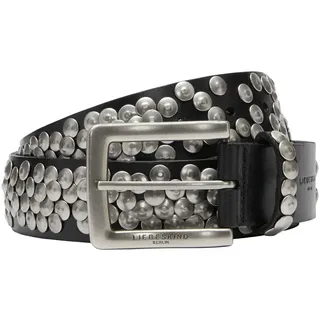 Liebeskind Berlin Belt H 38mm 85 STUDDED BELTS Washed Leather black