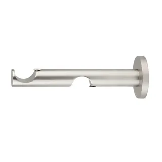 MYDECO Vorhangstange Halterung 2-läufig Ø 25 mm Edelstahl-Optik