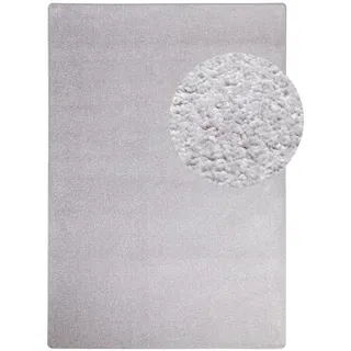 Steffensmeier Teppich Ibiza 160/160 cm , Grau , Textil , Quadratisch , 160x160 cm , für Fußbodenheizung geeignet, antistatisch, pflegeleicht, in verschiedenen Größen erhältlich , Teppiche und Böden, Teppiche