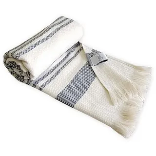 FRAMSOHN Boho Living Hamamtuch 100 x 180 cm grau