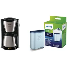Philips Filterkaffeemaschine – 1.2-Liter-Thermoskanne, bis zu 15 Tassen & Wasserfilter für Espressomaschine, Kein Entkalken bis 5000 Tassen, Doppelpack