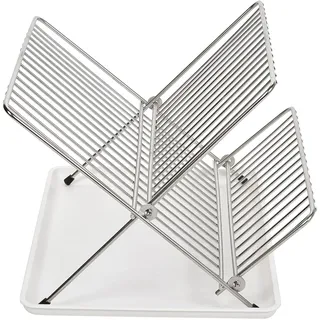 Sauvic Faltbarer Geschirrabtropfer One Size 34 x 40 x 3 cm Farbe Weiß