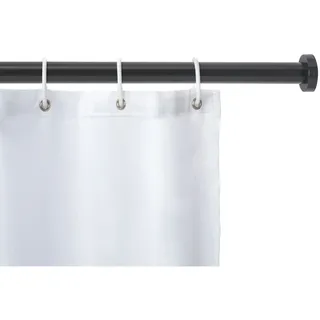 Wenko Duschvorhangstange Luz Ø 28 mm 70 - 115 cm schwarz