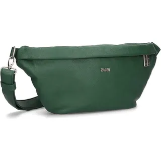 Zwei Damen Hip Bag Mademoiselle.M MH80 Bauchtasche 40 cm 3 Liter, Crossbody Bag wasserabweisend, 3-in-1 Bequeme Brusttasche, Gürteltasche & Hüfttasche (moos)