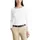 Denim Damen Langarmshirt aus Bio-Baumwolle mit U-Boot-Ausschnitt weiß Scandinavian White S