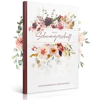 EULENTALER® Das Schwangerschaftstagebuch I Von Hebammen & Pädagogen gestaltet I Hangemalte Illustrationen I Tagebuch für deine Schwangerschaft zum eintragen I Geschenkidee für werdende Mütter