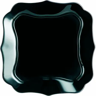 Luminarc Authentischer Dessertteller, 20,5 cm, Glas, schwarz, 20,5 x 20,5 x 1,2 cm