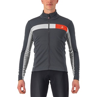 Castelli 4522509-030 MORTIROLO 6S JACKET Jacket Herren DARK GRAY/SILVER Größe S