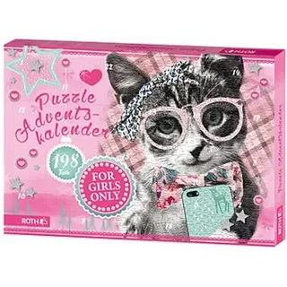 Roth' Puzzle-Adventskalender "For Girls" - Rosa