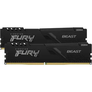 Kingston FURY Beast DIMM Kit 32GB, DDR4-3200, CL16-20-20 (KF432C16BBK2/32)