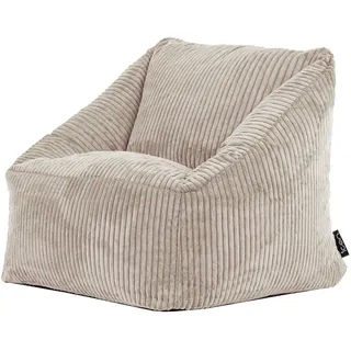 icon Sitzsack Flauschig für Kinder , Beige , Textil , 100 L , Freiform , 55x44x55 cm , Hergestellt in Deutschland, Oeko-Tex® Standard 100, Reach , Wohnzimmer, Sessel, Sitzsäcke, Kindersitzsäcke
