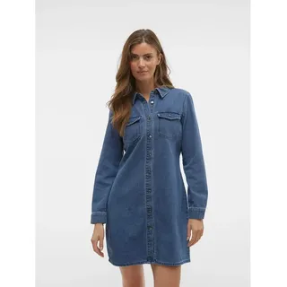 Vero Moda Jeanskleid Langärmlig Blau S