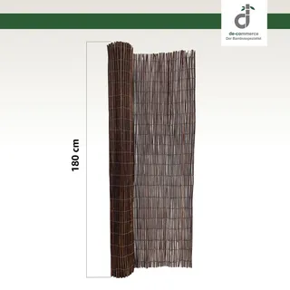 Natürliche Weidenmatte TANA Rollzaun, Weidenzaun, Sichtschutz, Gartenzaun