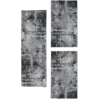Andiamo Bettvorleger Luna Bettumrandung 3 tlg. 70 x 140 cm Grau