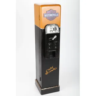 point home Design-Schrank Getränke-Automat, Retro, schwarz/gelb, 84cm