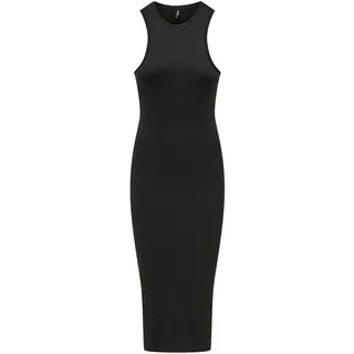 Only Damen Kleid ONLBELFAST Regular Fit XS S M L XL Schwarz Grün Rundhals, Größe:M, Farbe:Black 15270619