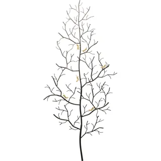 Kare Wandgarderobe Ants on a Tree 160 x 69 x 8 cm Schwarz/Gold