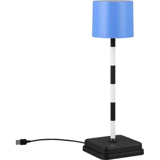 TRIO Leuchten LED Außen-Tischleuchte »Fernandez«, 1 flammig, Leuchtmittel LED-Board   LED fest integriert, Garten Akku Tischlampe USB Ladestation dimmbar Lichtfarbe einstellbar, blau