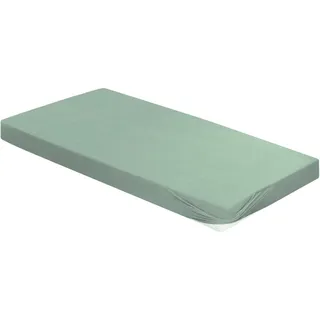 BIERBAUM Spannbettlaken Biber 180 x 200 cm grün