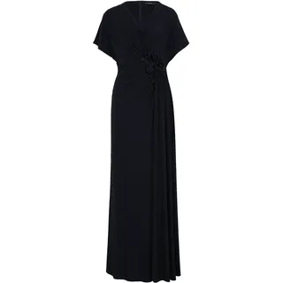 Abendkleid VERA MONT "Abendkleid im Glitzer-Look", Damen, Gr. 36, EURO, blau (dunkelblau, schwarz), 84% Polyamid PA. 9% Polyester PES. 7% Elasthan EL., Kleider Abendkleid
