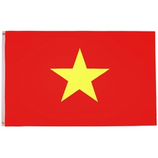 AZ FLAG Flagge Vietnam 90x60cm - VIETNAMESISCHE Fahne 60 x 90 cm - flaggen Top Qualität