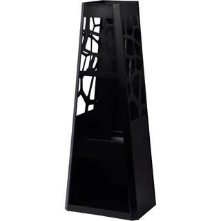 Dobar Gartenkamin Ø 124 cm Schwarz