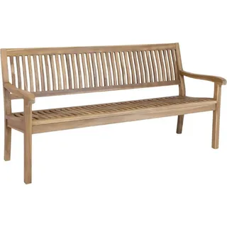Stabile 4-sitzer Gartenbank Kingsbury in Premium Teak 180 cm - Braun