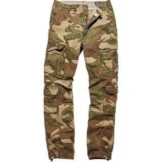 Vintage Industries Pack Camo, Cargohose - Braun/Oliv/Beige - M