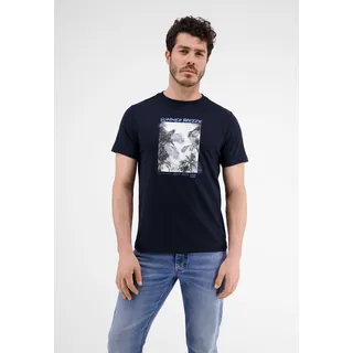 LERROS T-Shirt »LERROS T-Shirt mit Fotoprint«, blau