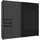 Schwebetürenschrank Saigon 225 x 208 x 64 cm Schwarz