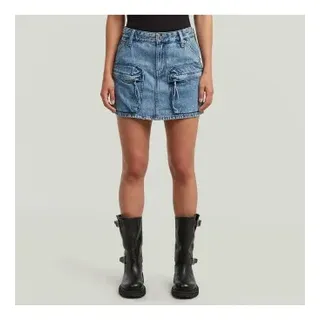 G-Star für Damen. D27703-D536-H550 Mini-Cargo-Rock blau (26), Lässig, Baumwolle, Denim