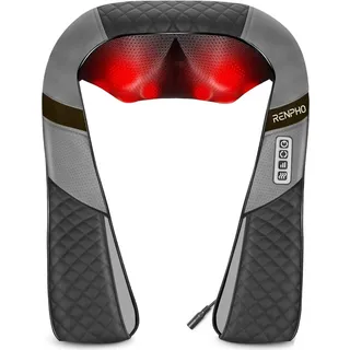 RENPHO Massagegerät, Schulter Nackenmassagegerät mit Wärme, Weihnachtsgeschenke, Rückenmassagegerät mit 3D-Massage von tiefem Gewebe, Nackenmassage mit Tiefknetmassage, Geschenke für Frauen