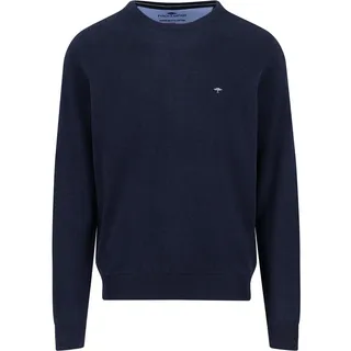 FYNCH-HATTON Feinstrickpullover mit Rundhalsausschnitt Navy / 3XL