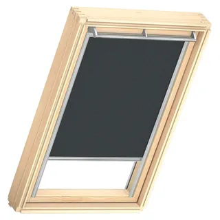 Verdunkelungsrollo für Dachfenster, M06, Cave, mit grauer Führungsschiene