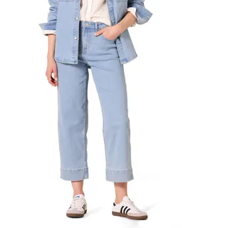 Amazon Essentials Damen Knöchellange Weit Geschnittene Regular-Fit-Jeans - Auslaufmodell, Helle Waschung, 40