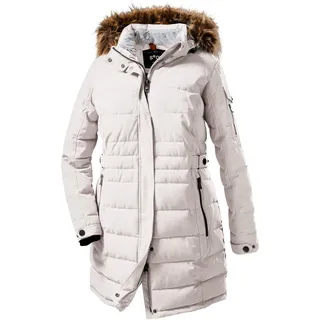 STOY Damen Parka in Daunenoptik mit abzippbarer Kapuze WMN Quilted PRK A, gebrochenes weiss, 50,