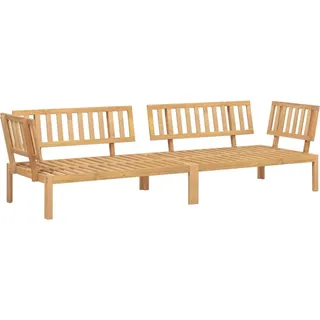 vidaXL Garten-Ecksofas aus Paletten 2 Stk. Massivholz Akazie - Braun