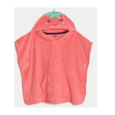 Girls M&S Collection Strawberry Towelling Poncho (0-3 Yrs) - Red Mix, Red Mix - 12-18