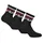 Socken 3er Pack Schwarz/Rot/Weiß 43-46