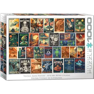 EuroGraphics Alien Invasion Vintage Posters