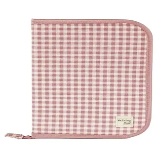 Walking Mum. I Love Vichy Geburtsbuch Dokumententasche mit transparenten Taschen und Reißverschluss, Rosa, 19 x 28 x 1 cm