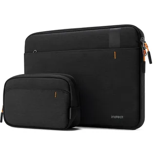 Inateck 360° Schutz Laptoptasche, Kompatibel mit 14 Zoll MacBook Pro/Max | Hülle Kompatibel mit 14 Zoll MacBook M1/M2/M3/M4/M5 Pro/Max 2021-2026 A3426 A3427 A3434 A3112 A3401 A3185, mit Zubehör Tasche