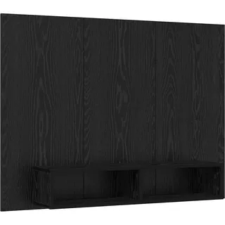 vidaXL Wand TV Schrank Schwarz Eichen-Optik 120 x 23,5 x 90 cm