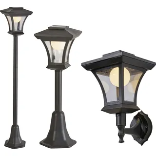 Northpoint LED 3in1 Solar Gartenlaterne für Innen und Außen Dämmerungssensor 3000K 20lm IP44