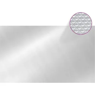 vidaXL Rechteckige Poolabdeckung 1000x600 cm PE Silbern - Silber