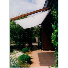 Bild Pergola Bausatz inkl. Sonnensegel Weiß 420 cm