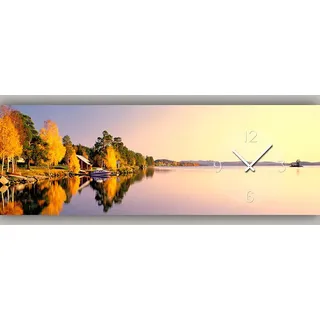 6093 Dixtime Designer Wanduhr, Moderne Bürouhr 35cm x 100cm