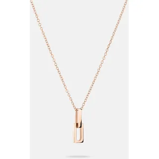 Kette mit Anhänger LIEBESKIND BERLIN "Schmuck Geschenk Edelstahl Halskette Festive Mini Link", rosa (roségoldfarben), Halsketten, Damen, Edelstahl, L: 45 B: 2mm, Kette mit Anhänger, B:2mm