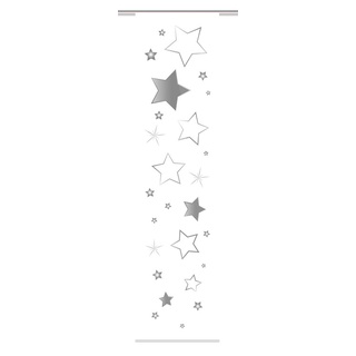 Home fashion Stars Schiebevorhang, Stoff, grau, 245 x 60 x 0,1 cm